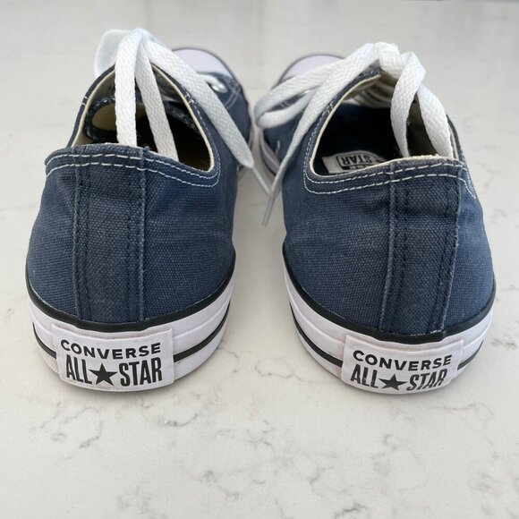 Converse All Star Casual Lo Cut Lace Up Textile Sneakers Blue+Wht 10W/8M Unisex - Picture 5 of 15